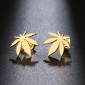 Cannabis leaf earrings