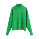 Trendy green sweater