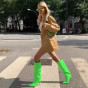 Neon green boots