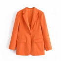 Orange oversized blazer