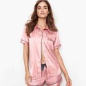 Pink blouse and shorts pajamas
