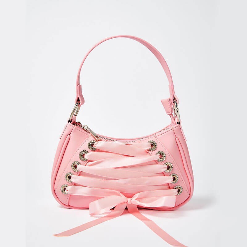 Pink corset bag