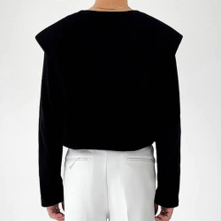 Long sleeves T-shirt with shoulder pads for men