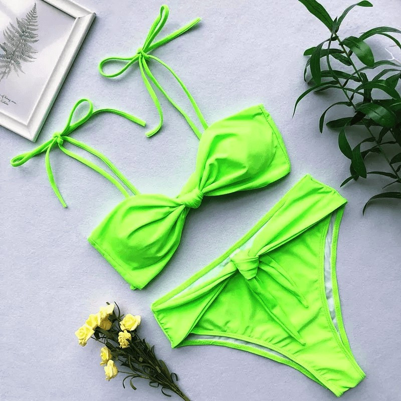 Bikini vert néon