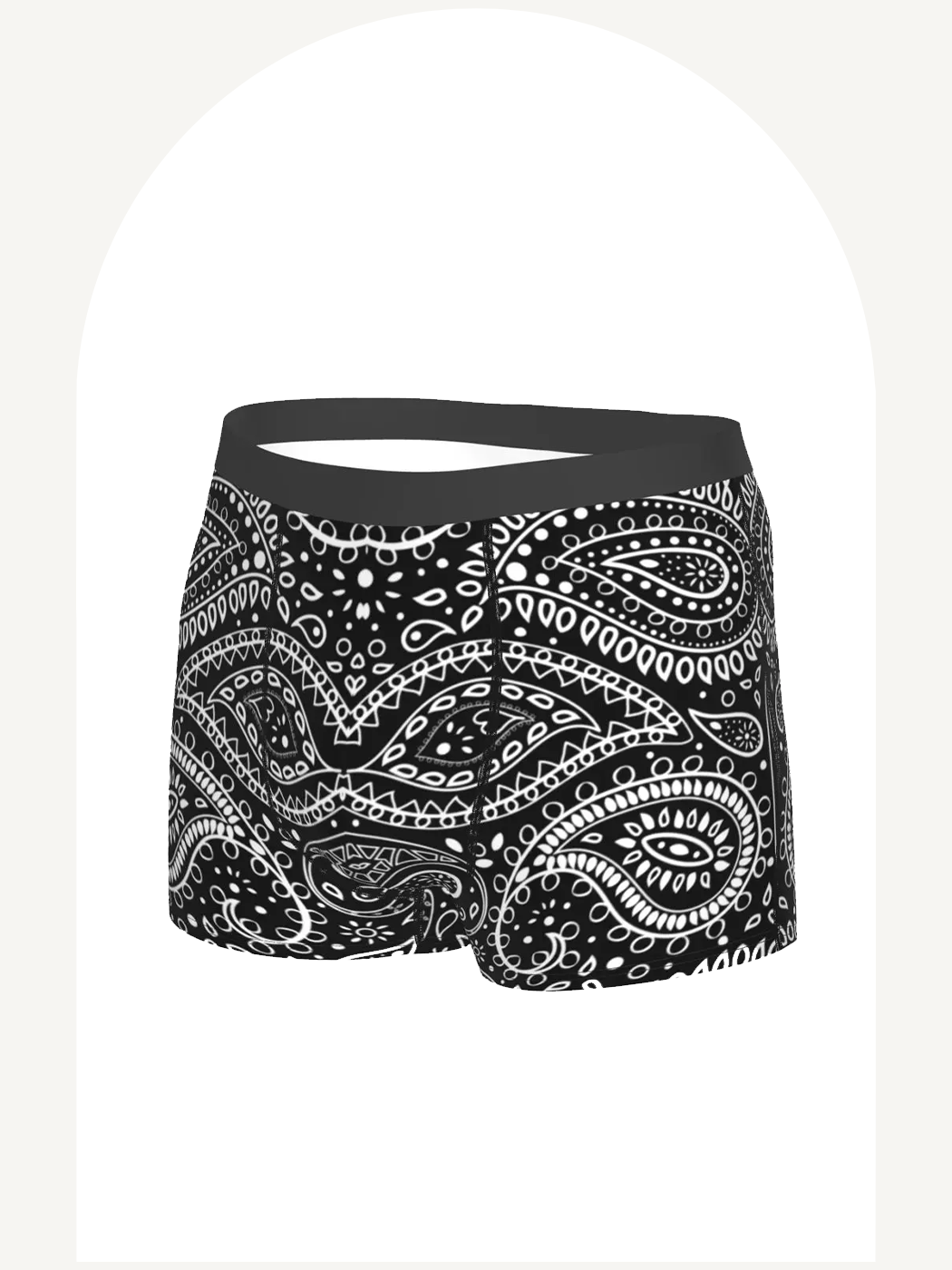 Bohemian paisley print boxer briefs