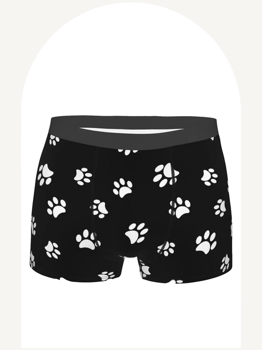 Paw print boxer briefs