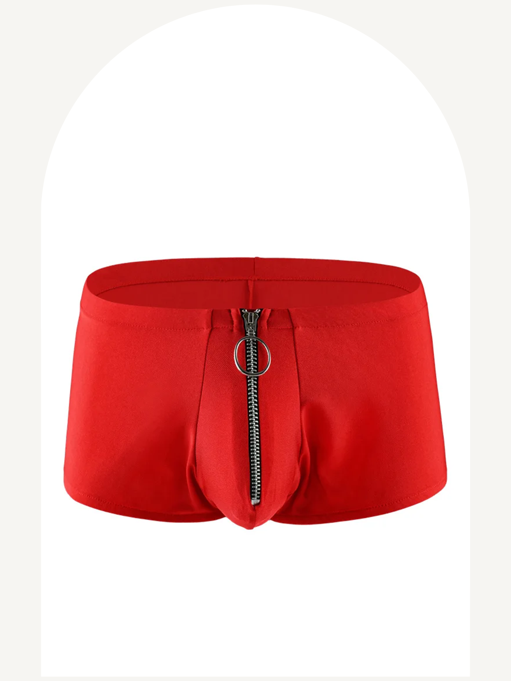 Boxer briefs with zipper