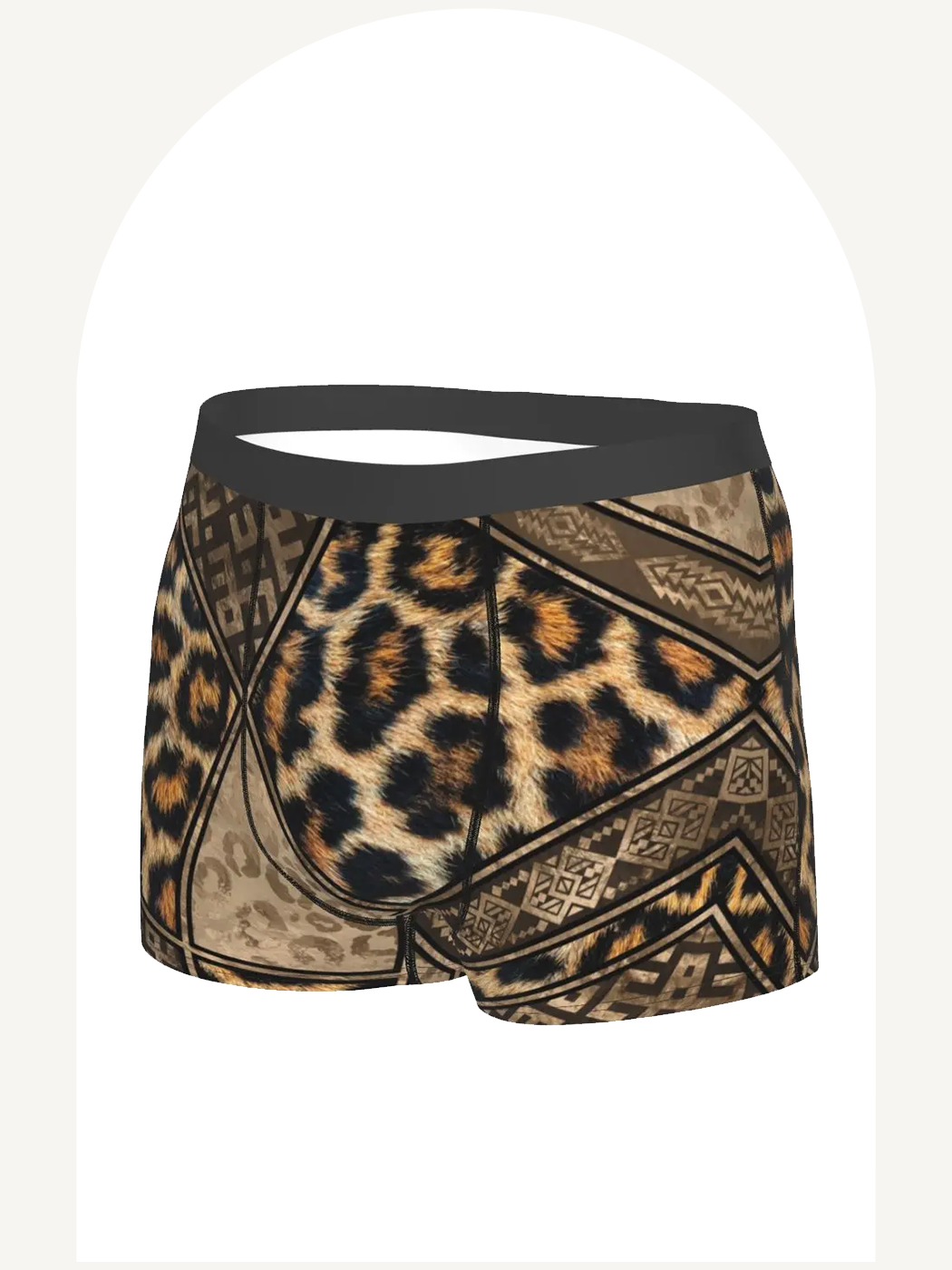 African leopard style boxer briefs