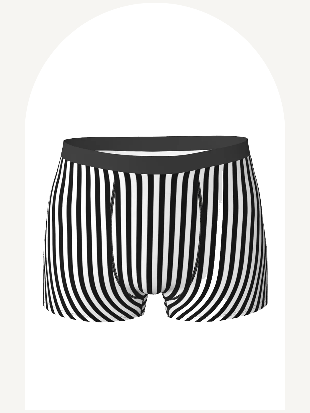 Striped print boxer briefs