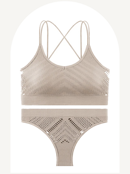 Activewear breathable lingerie set