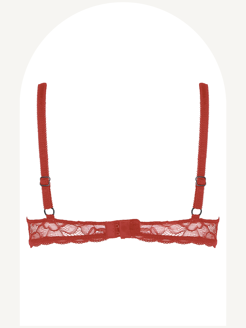 Thin Half-Cup Lace Bralette