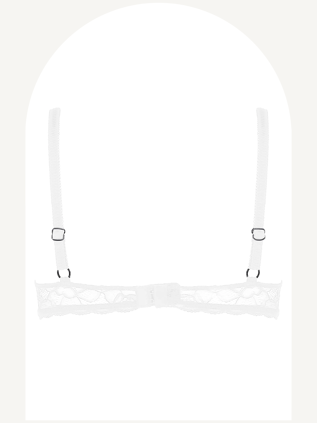 Lace half cup bra