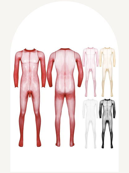 See through sheer full body thights