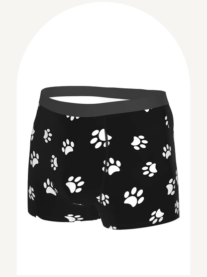 Paw print boxer briefs