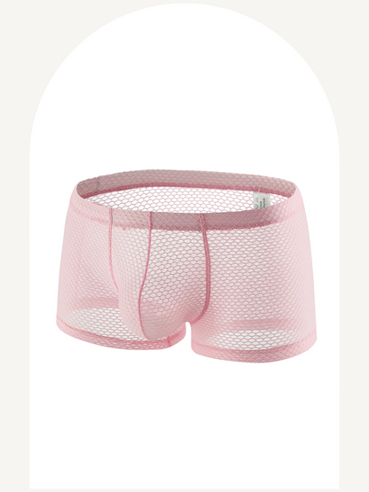 Fishnet boxer briefs