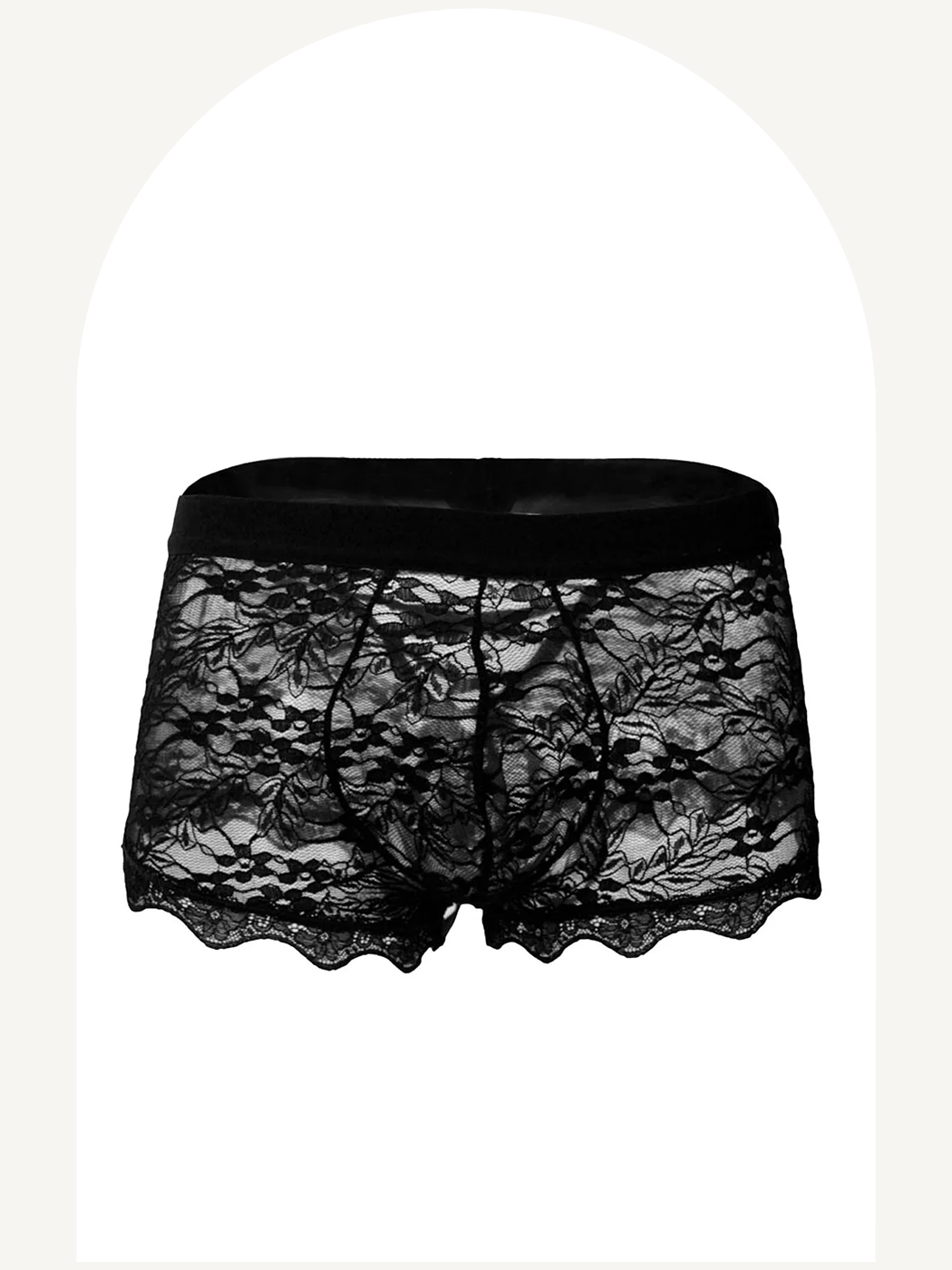 Lace boxer briefs