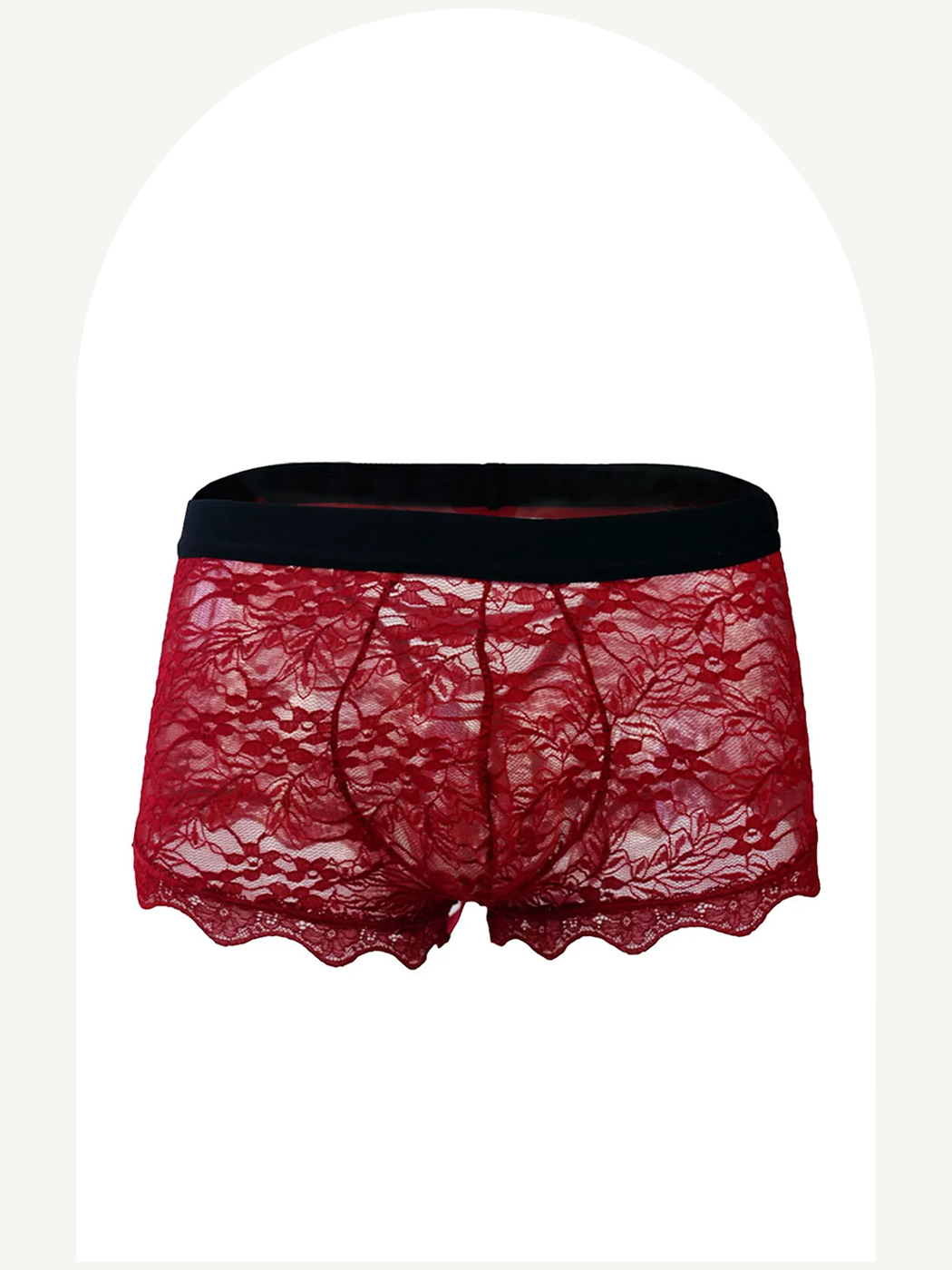 Lace boxer briefs