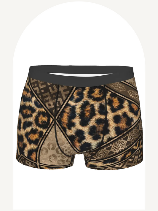African leopard style boxer briefs