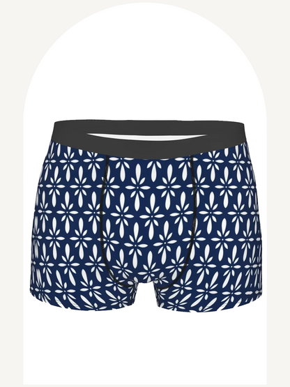 Japanese style flower pattern boxer briefs