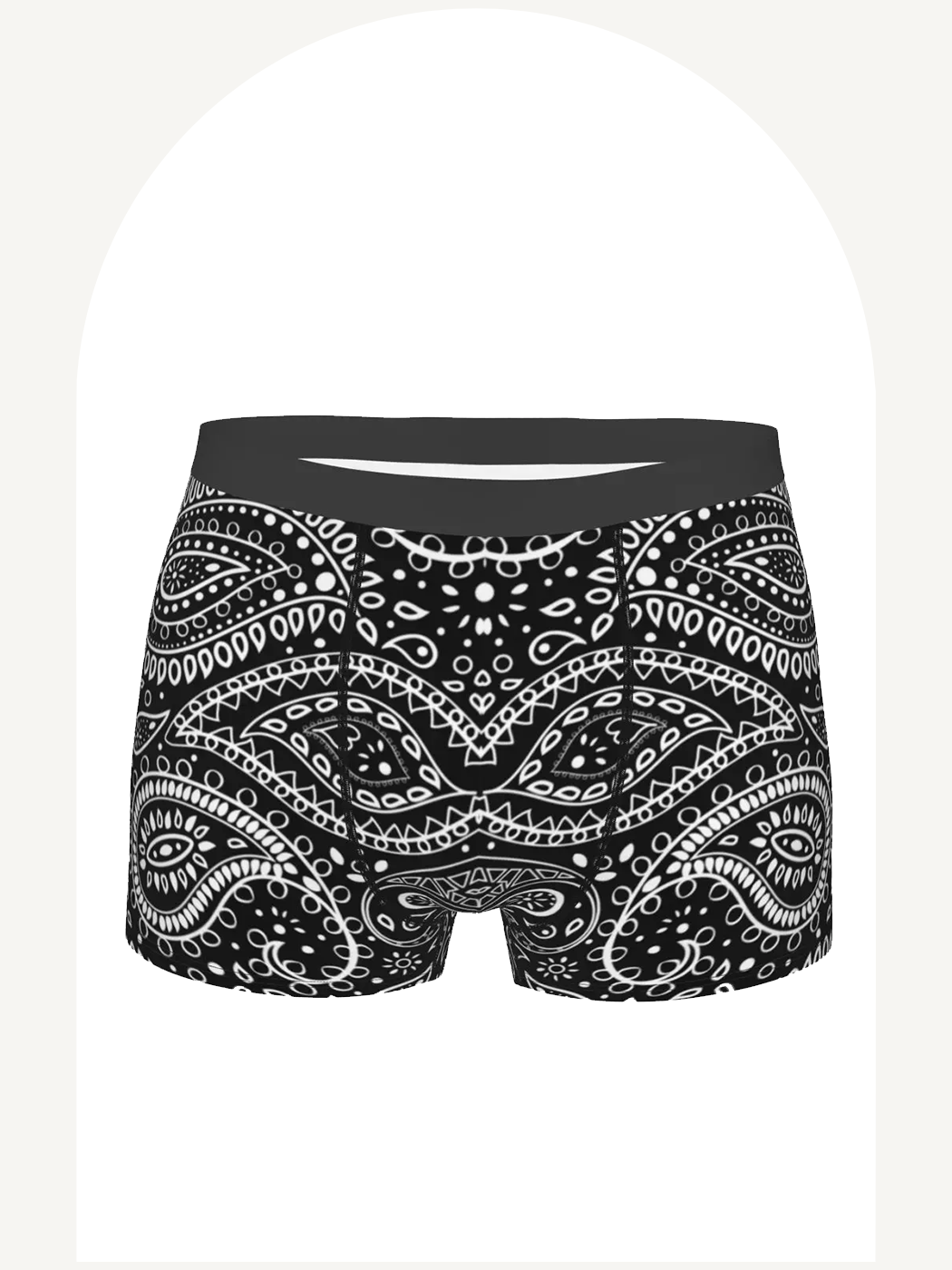 Bohemian paisley print boxer briefs