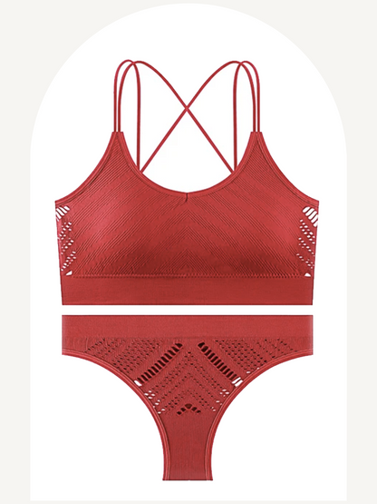 Activewear breathable lingerie set